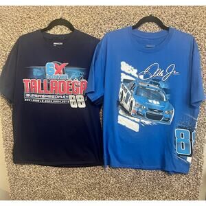 Lot of 2 Nascar Dale Earnhardt Jr shirts size L